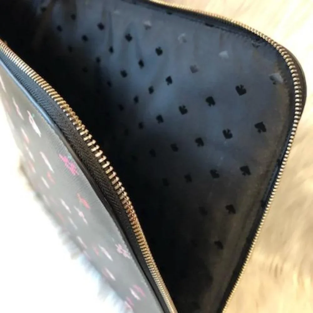 Kate Spade Black w/ Floral Laptop Sleeve